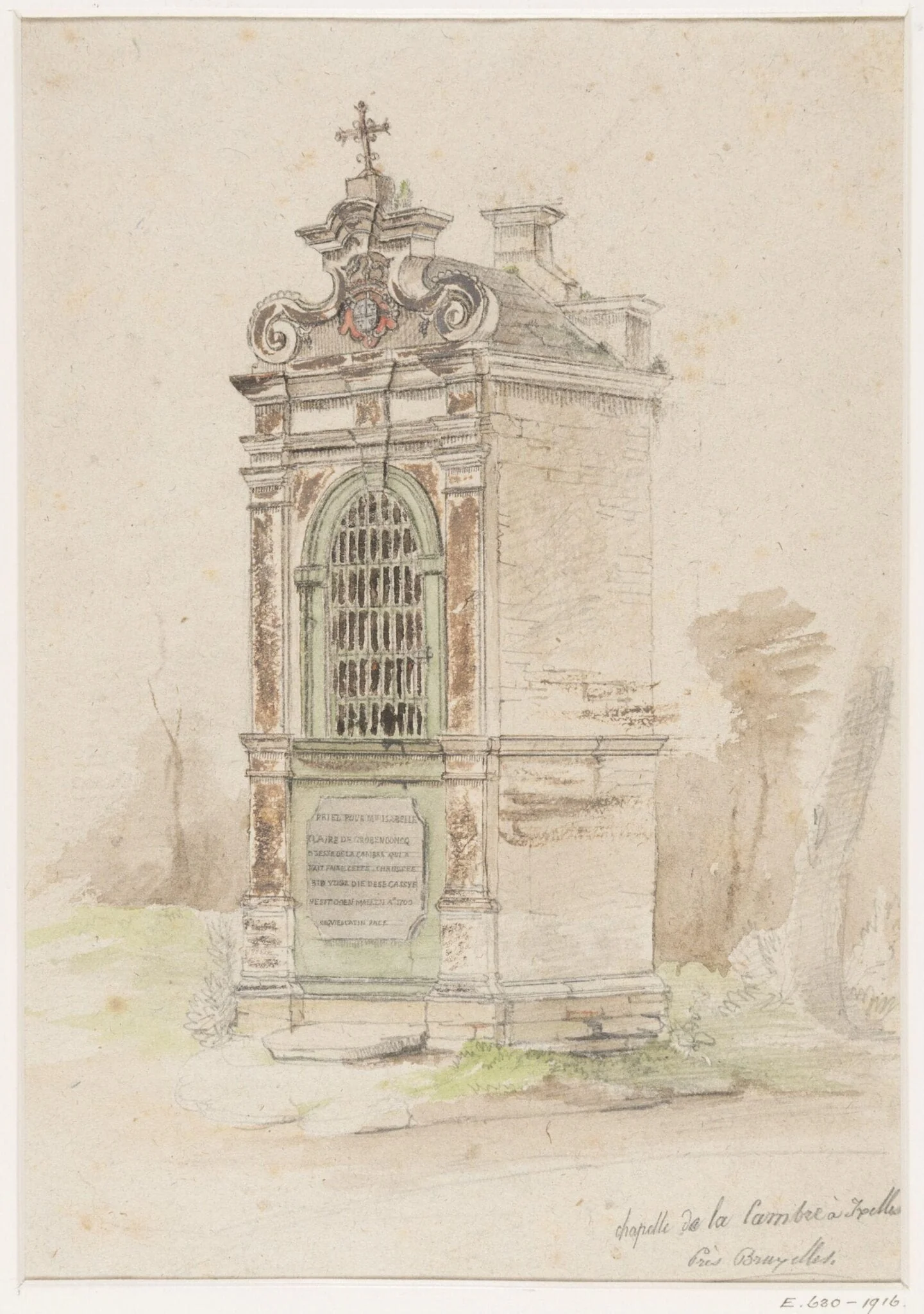 Chapelle de la Cambre à Ixelles, près Bruxelles, detail