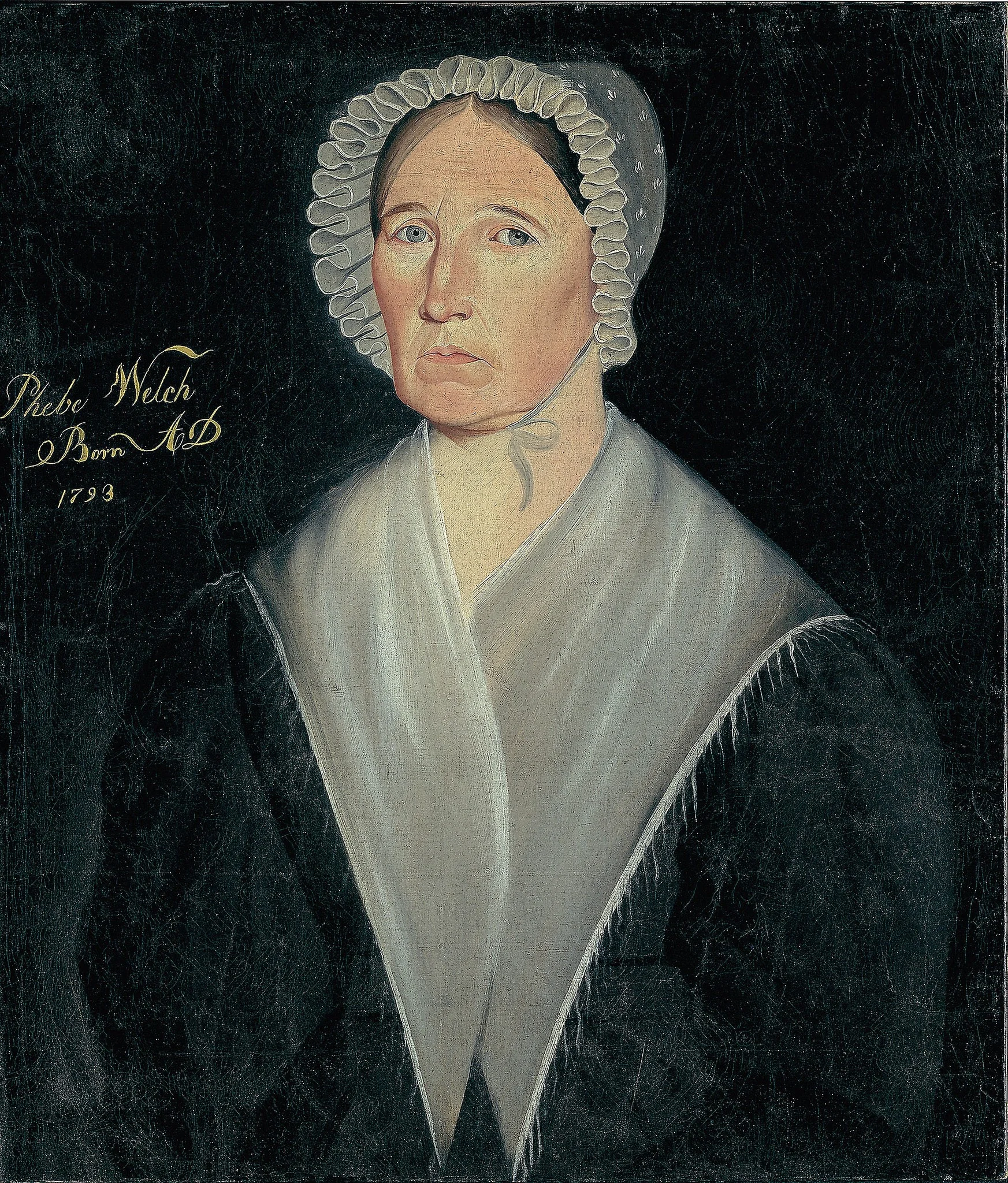 Portrait of Mrs. William W. Welch, detail