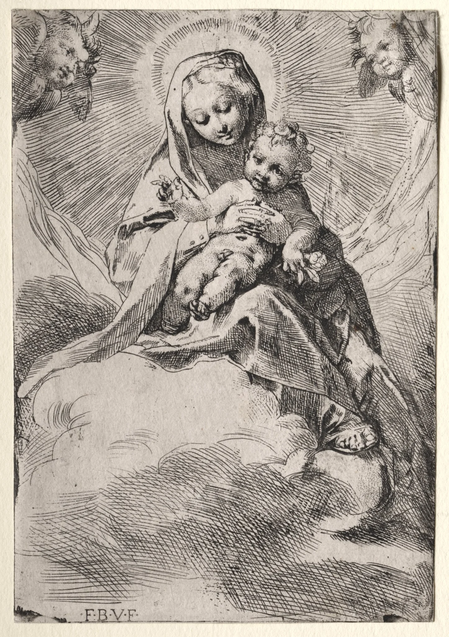Madonna in the Clouds, detail