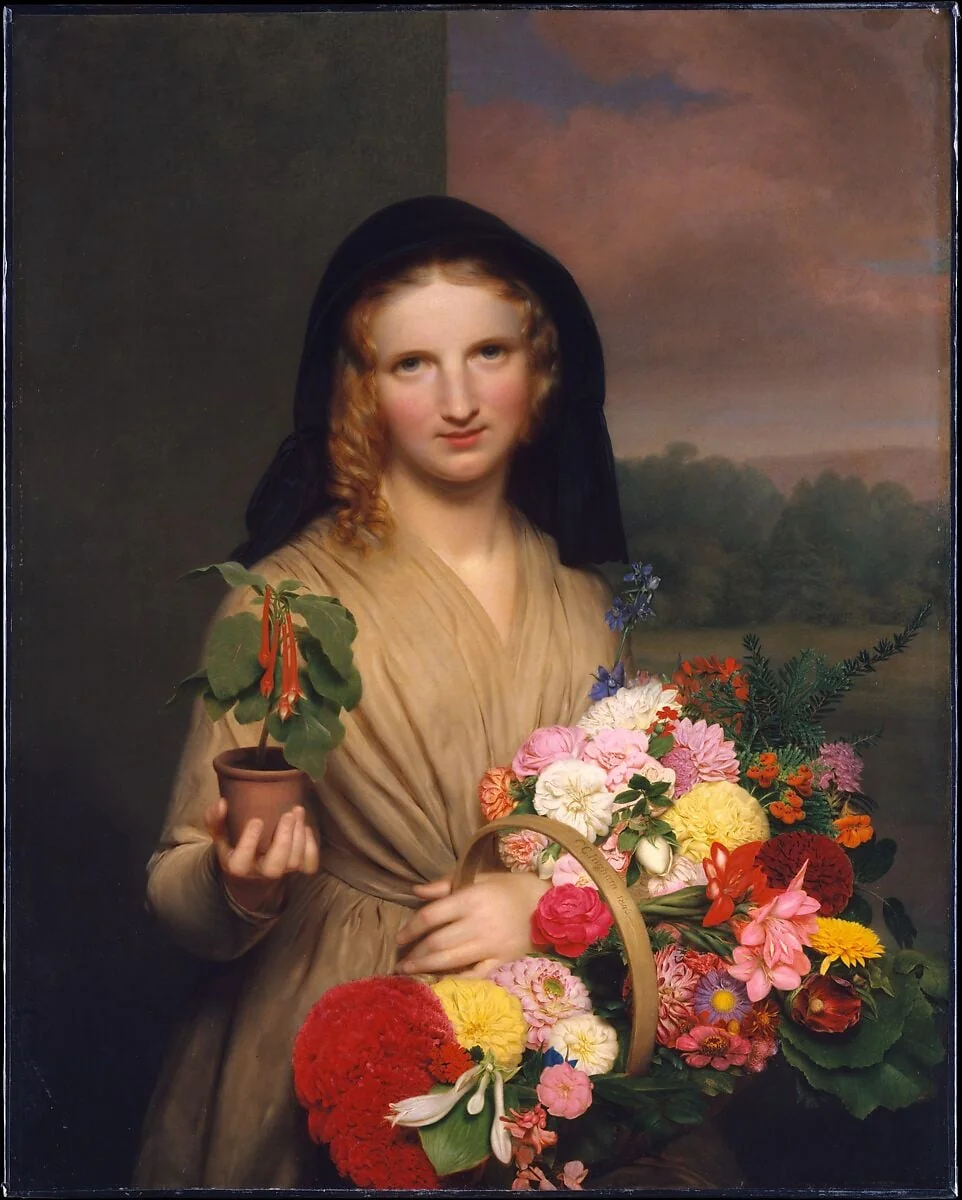 The Flower Girl, detail