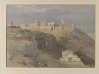 The Alcazar of Carmona, Andalusia, by David Roberts, watercolor, 1820