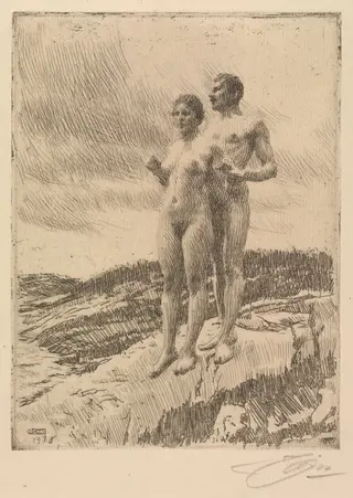 The Two, by Anders Zorn, 1916