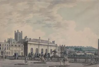North Parade, Bath, by Malton, watercolor, 1777