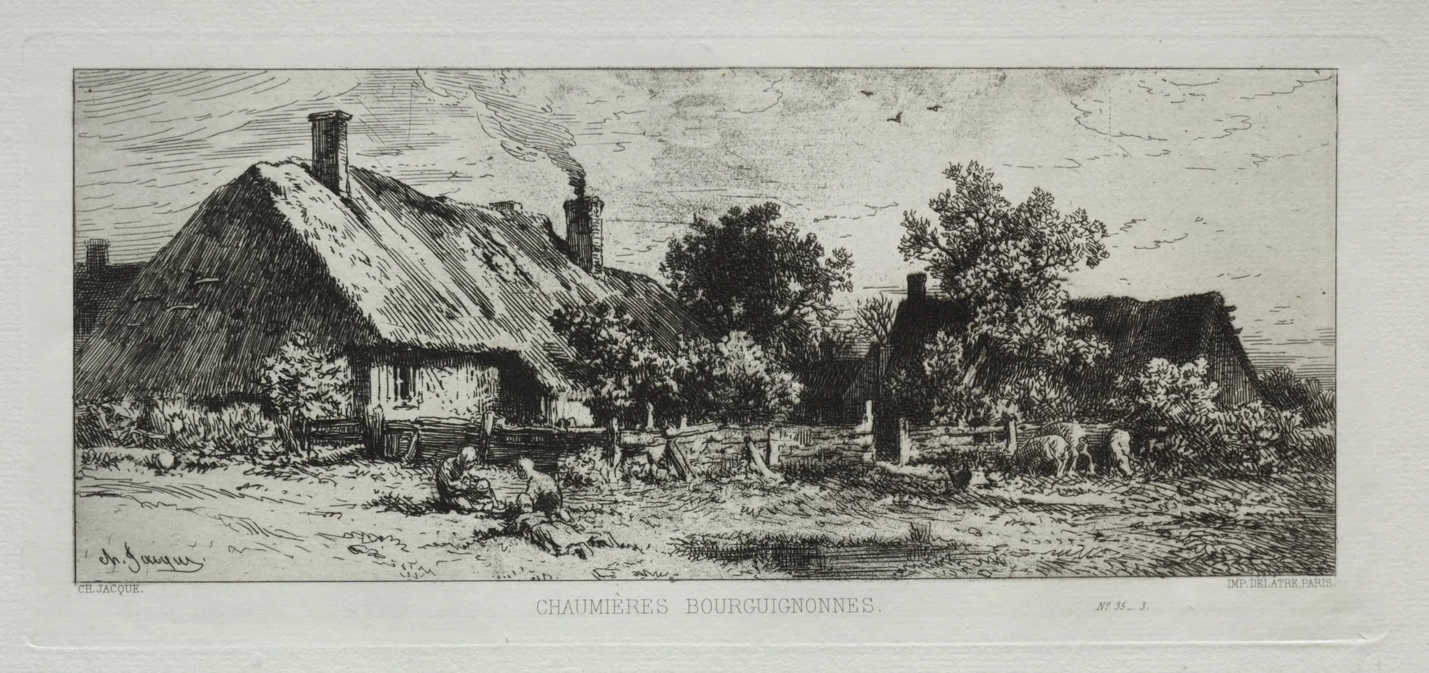 Burgundian Cottages, detail