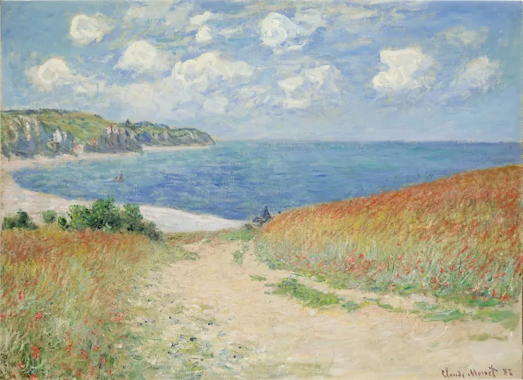 Path in the Wheat at Pourville, by Claude Monet, oil, 1892