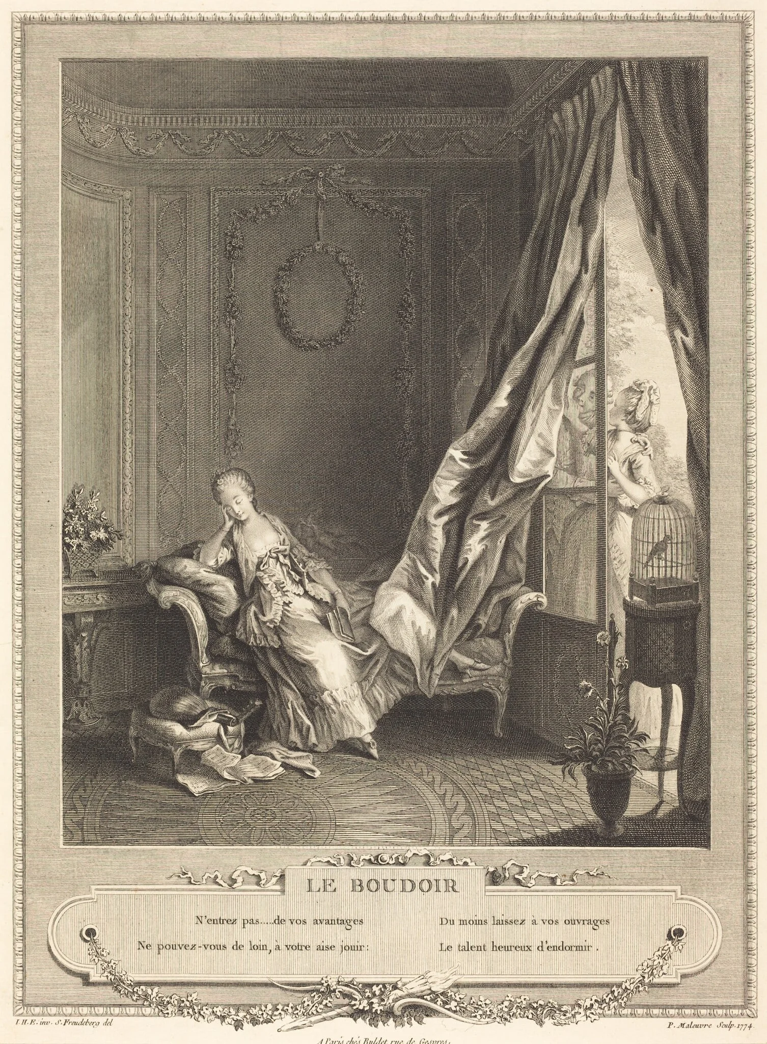 Le boudoir, detail