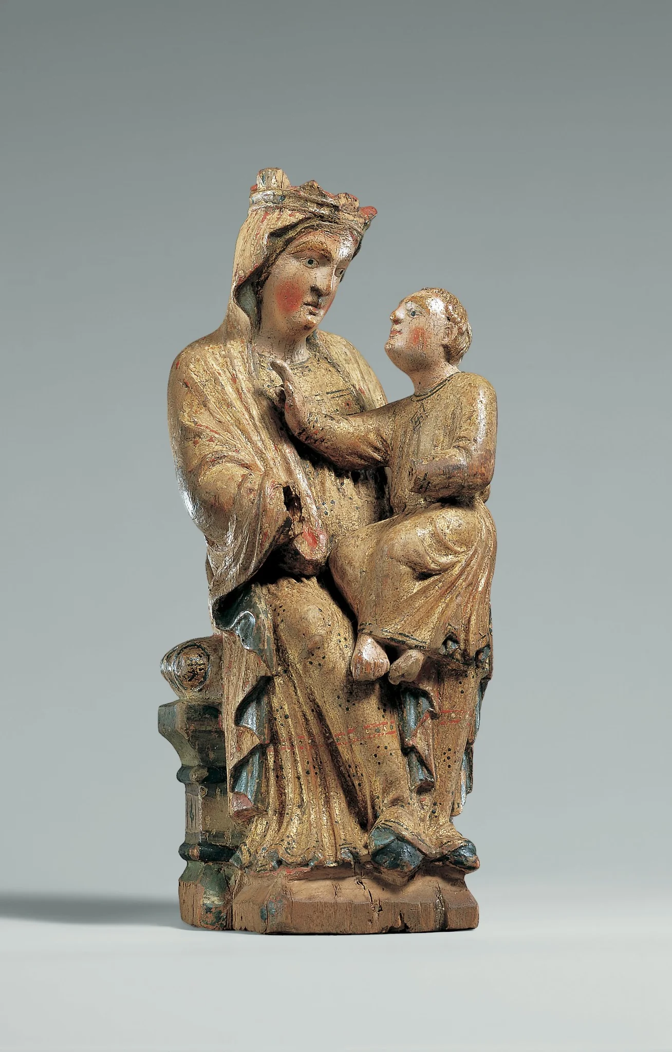Enthroned Virgin and Child, detail