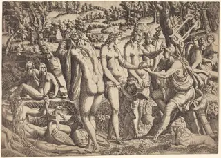 The Judgment of Paris, by Jean Mignon, ink
