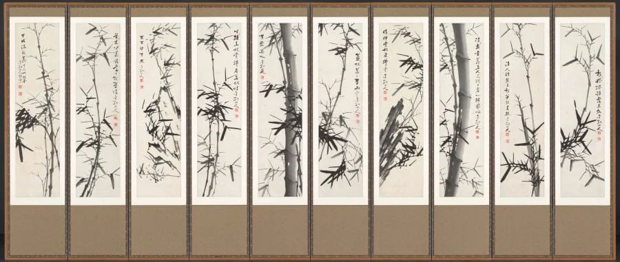 Bamboos in Wind, detail