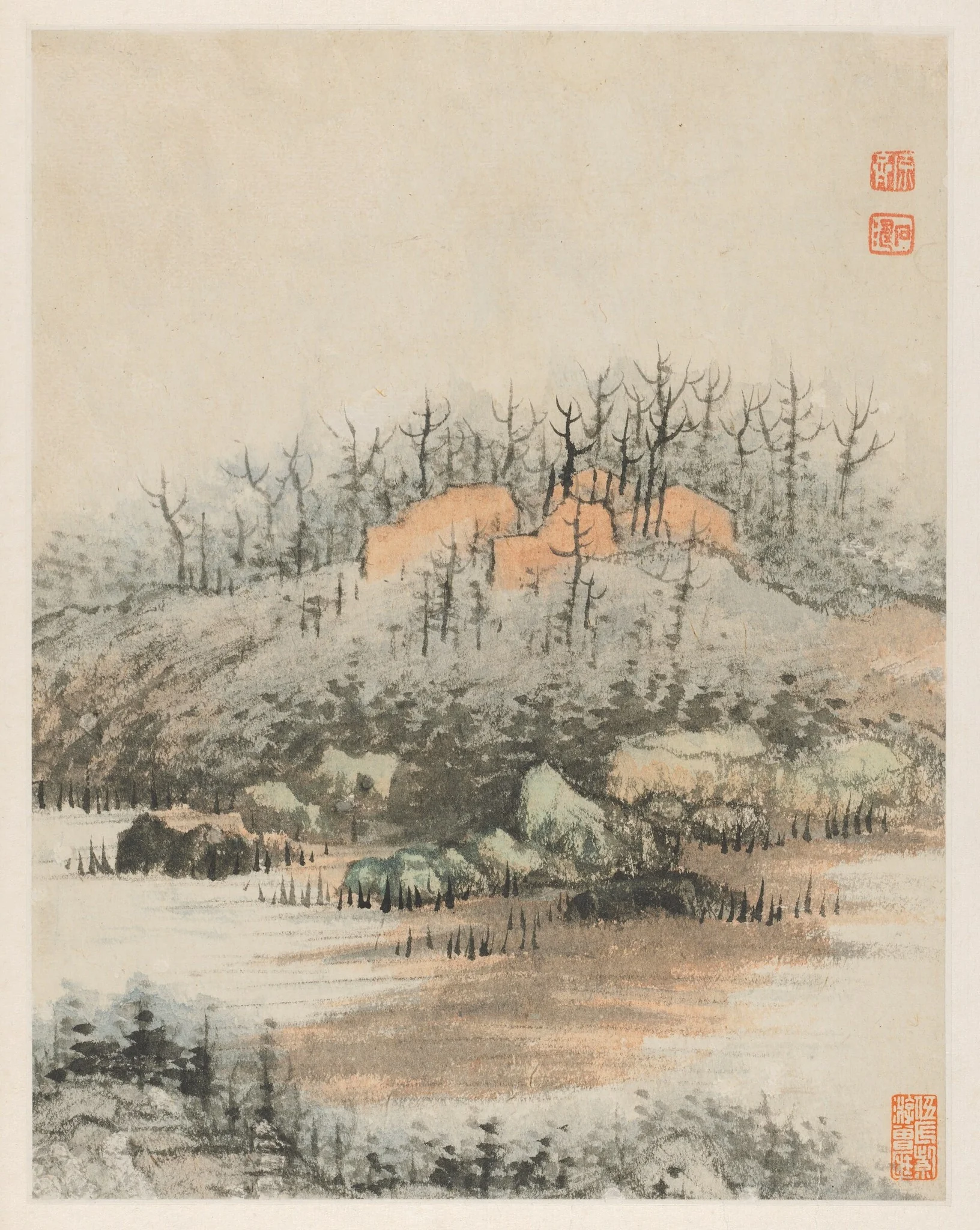 Reminiscences of Qinhuai River, detail