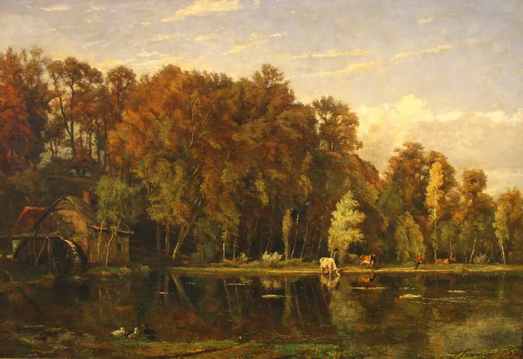 The pound, by Théodore Fourmois, oil, 1867