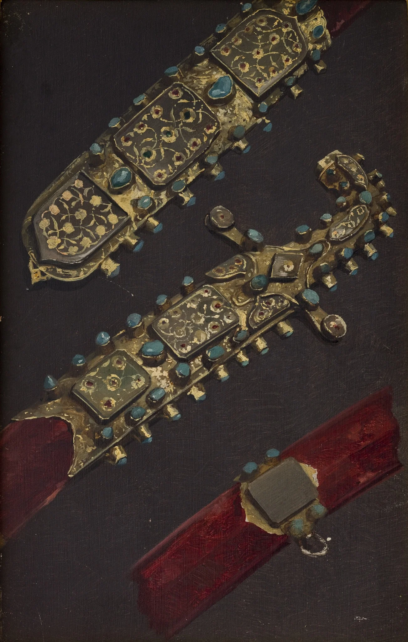 Study of a Turkish Sabre from the 17th C., detail