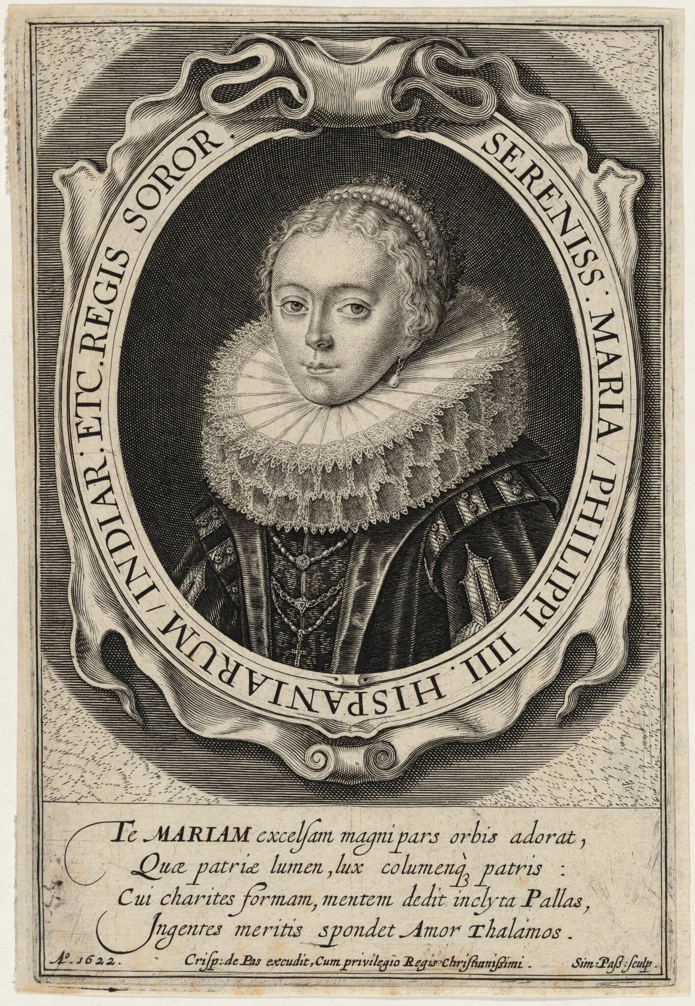 Maria of Austria, Infanta of Spain, detail