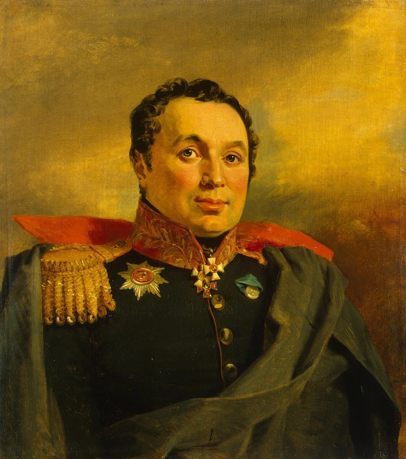 Portrait of Afanasy I. Krasovsky (1781-1843), detail