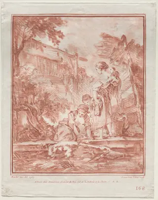 The Washerwoman, by Gilles Demarteau, 1767