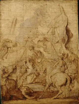Martyrdom of St. George, by Anthony van Dyck, unspecified, 1630