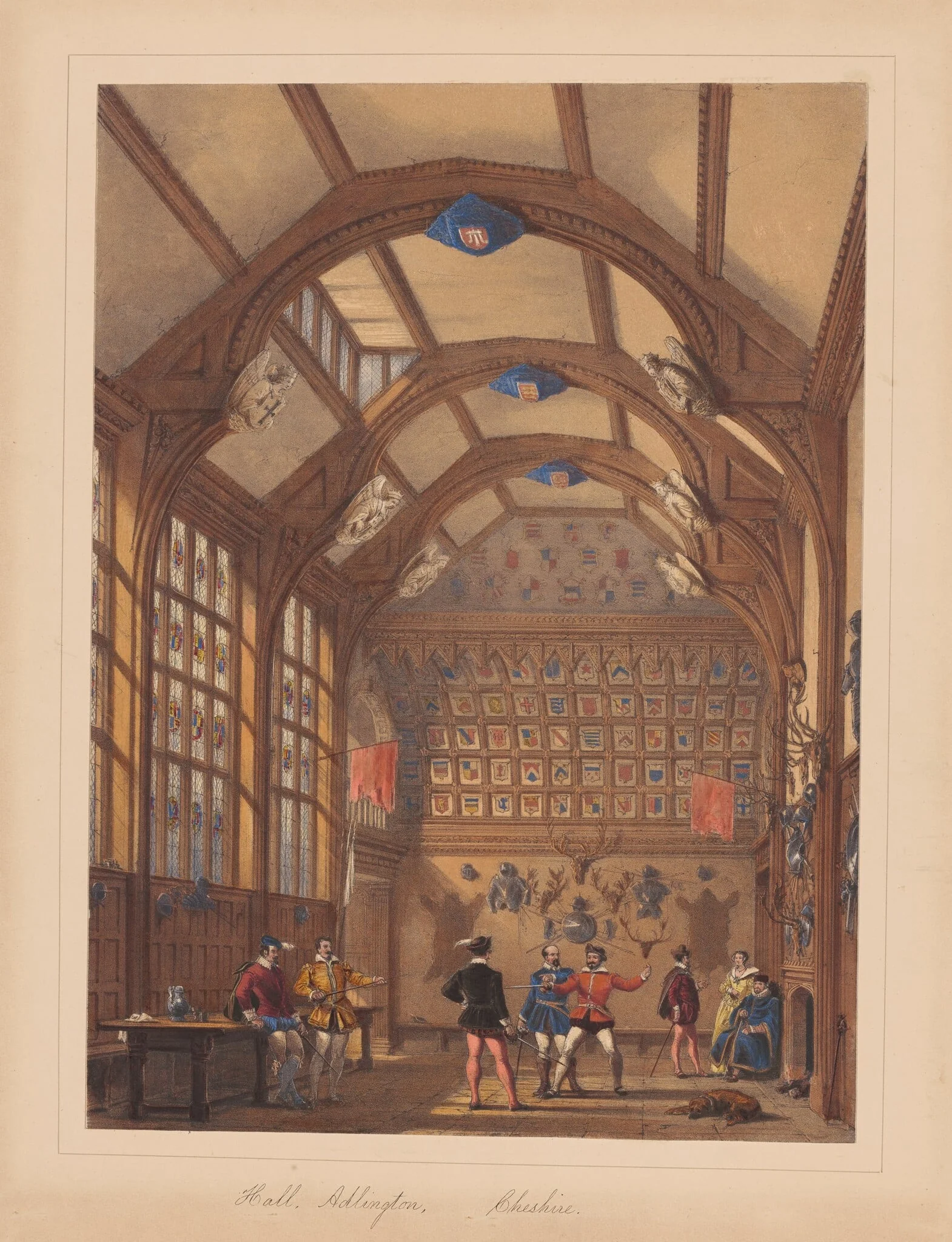 Hall, Adlington, Cheshire, detail