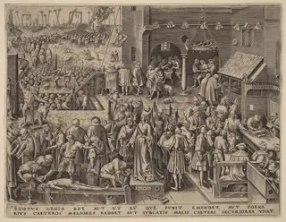 Justice, by Philip Galle, ink, 1559