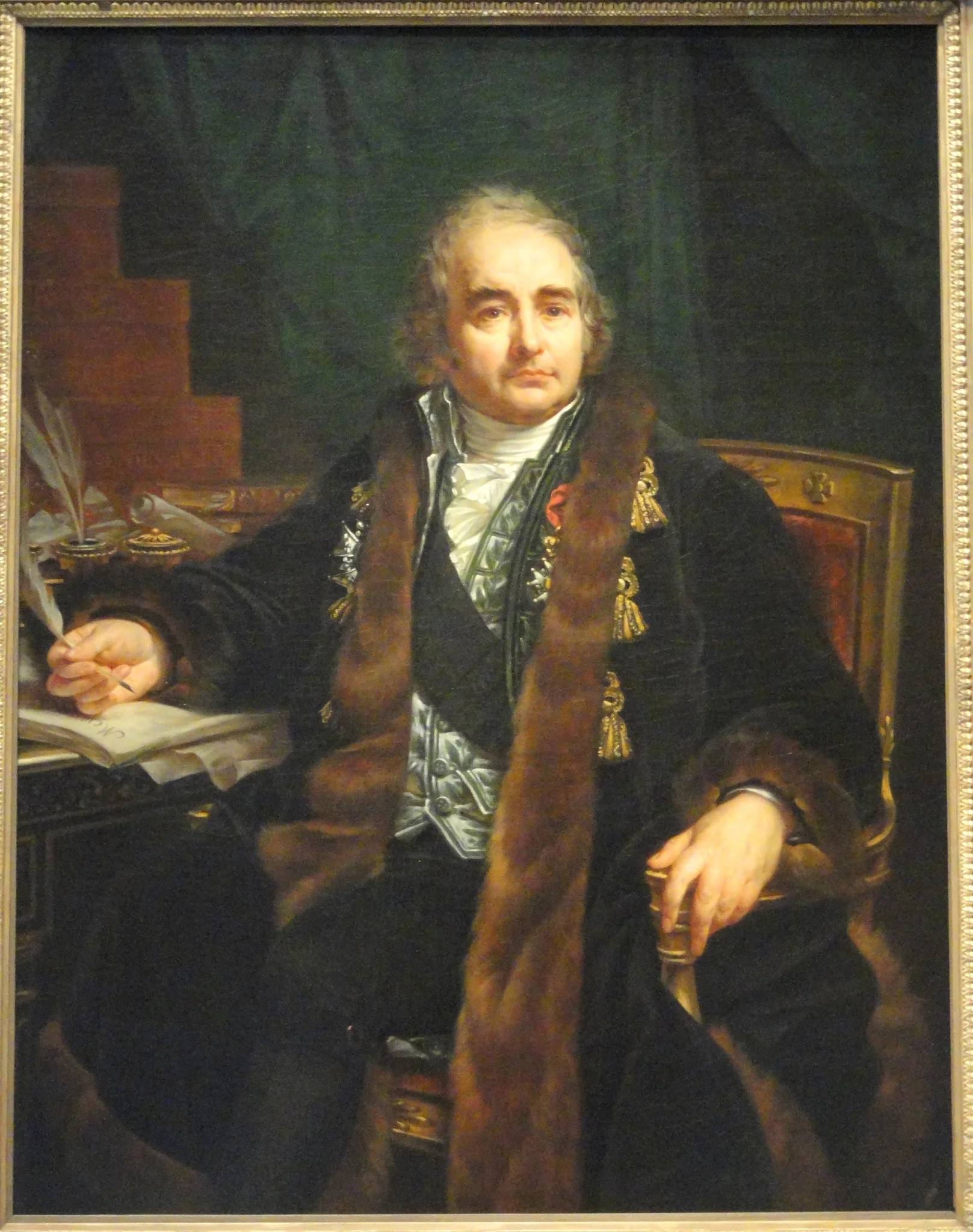 portrait of Jean-Antoine Chaptal, detail