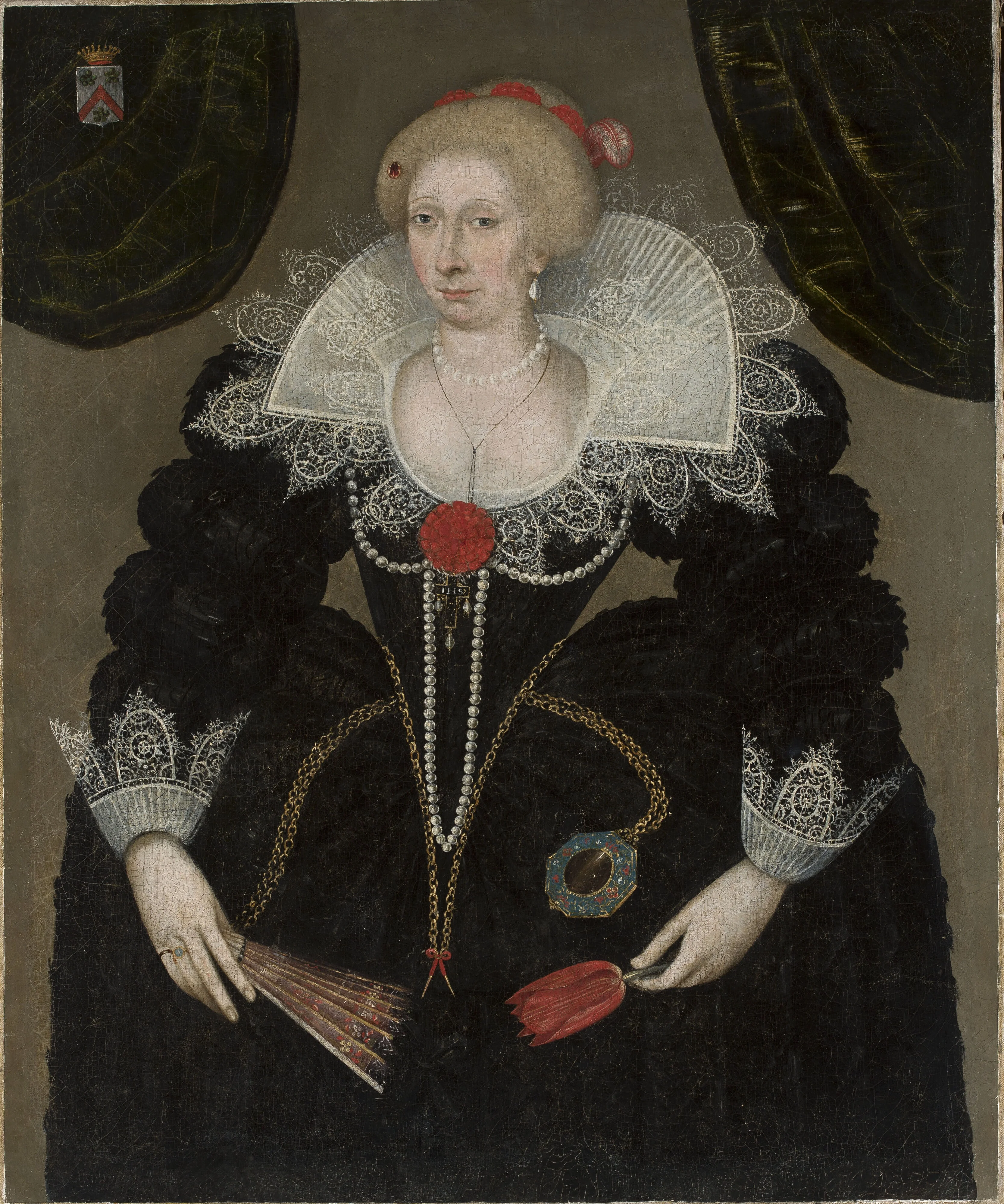 Portrait of Susanne le Royer de Brisolliéres, detail