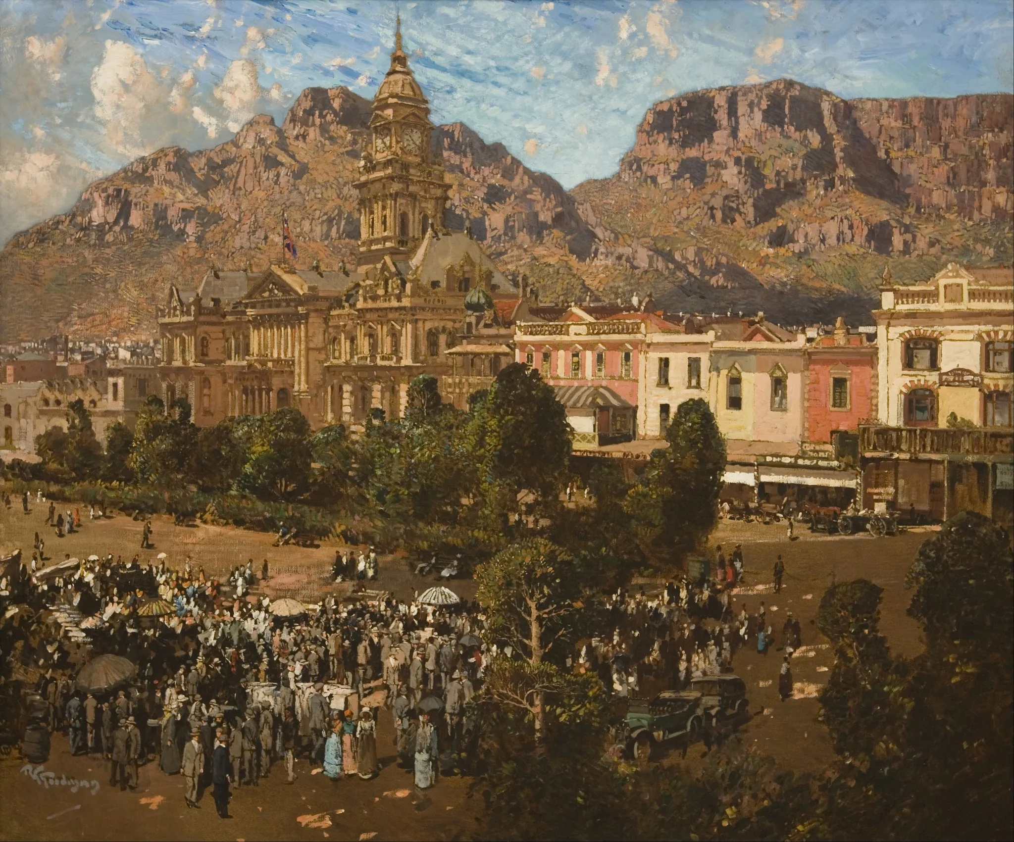 City Hall, Cape Town 1917, detail
