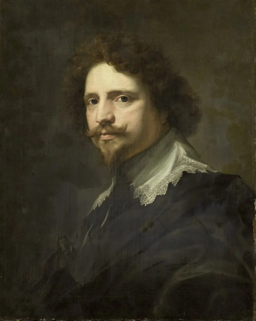 Portrait of Michel le Blon (1587-1657). Agent of Queen Christina of Sweden, goldsmith and engraver, by Anthony van Dyck, oil
