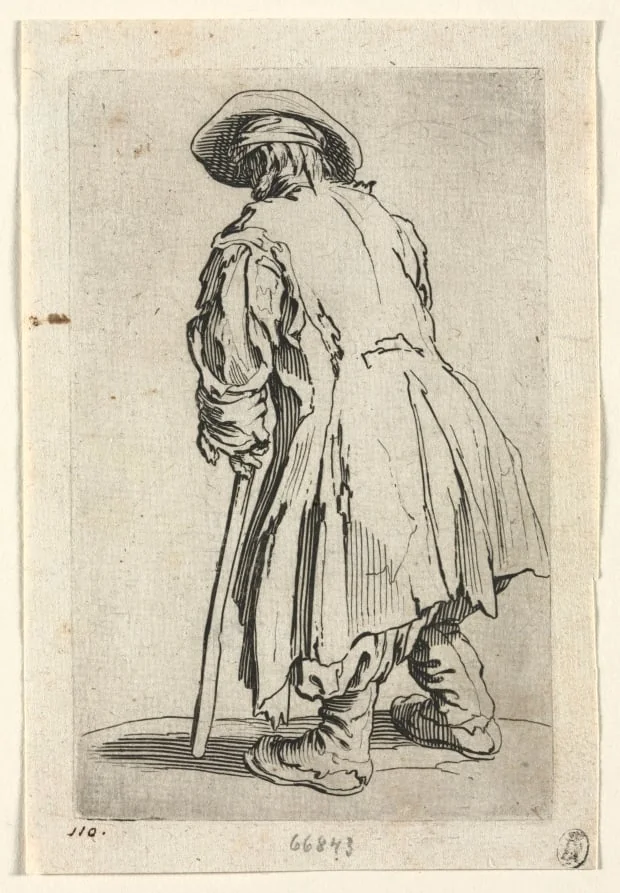The Beggars: Old Beggar on One Single Crutch, detail
