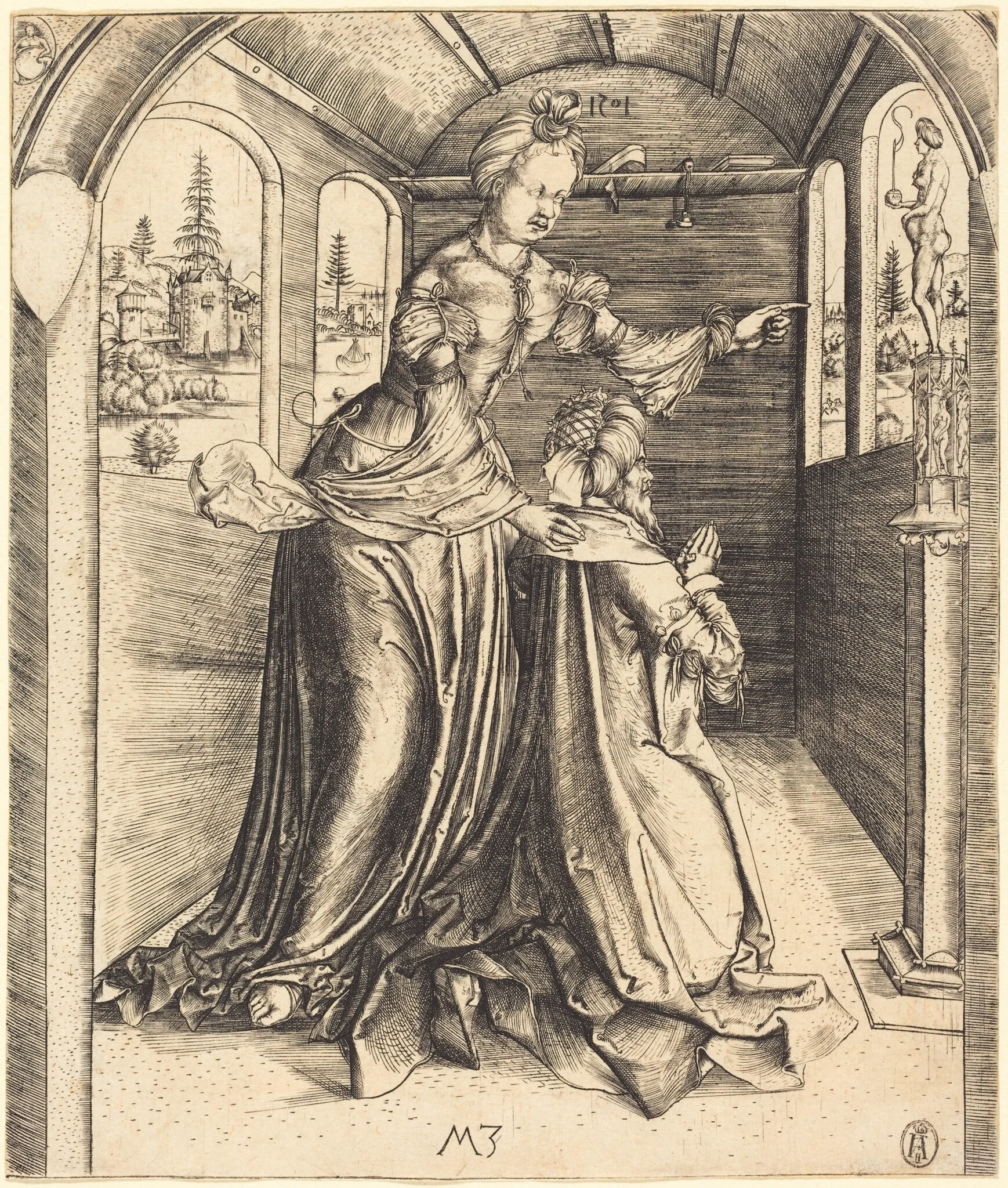 Solomon Worshipping False Gods, detail