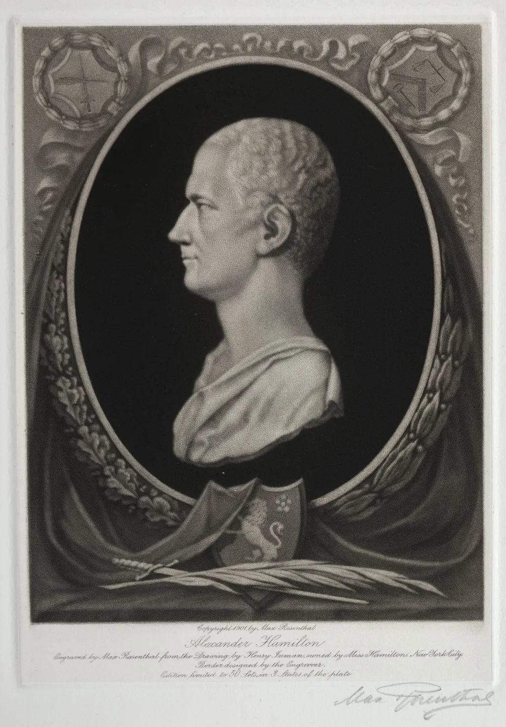 Alexander Hamilton, by Max Rosenthal, 1901