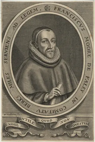 Sir Francis Moore, M.P., by William Faithorne, ink, 1663
