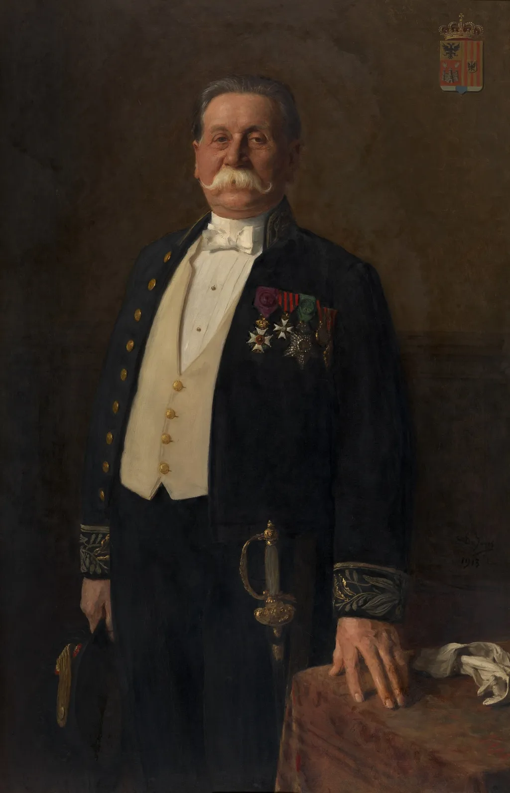 Justin Peeters-Lacroix, by Edouard de Jans, oil, 1913