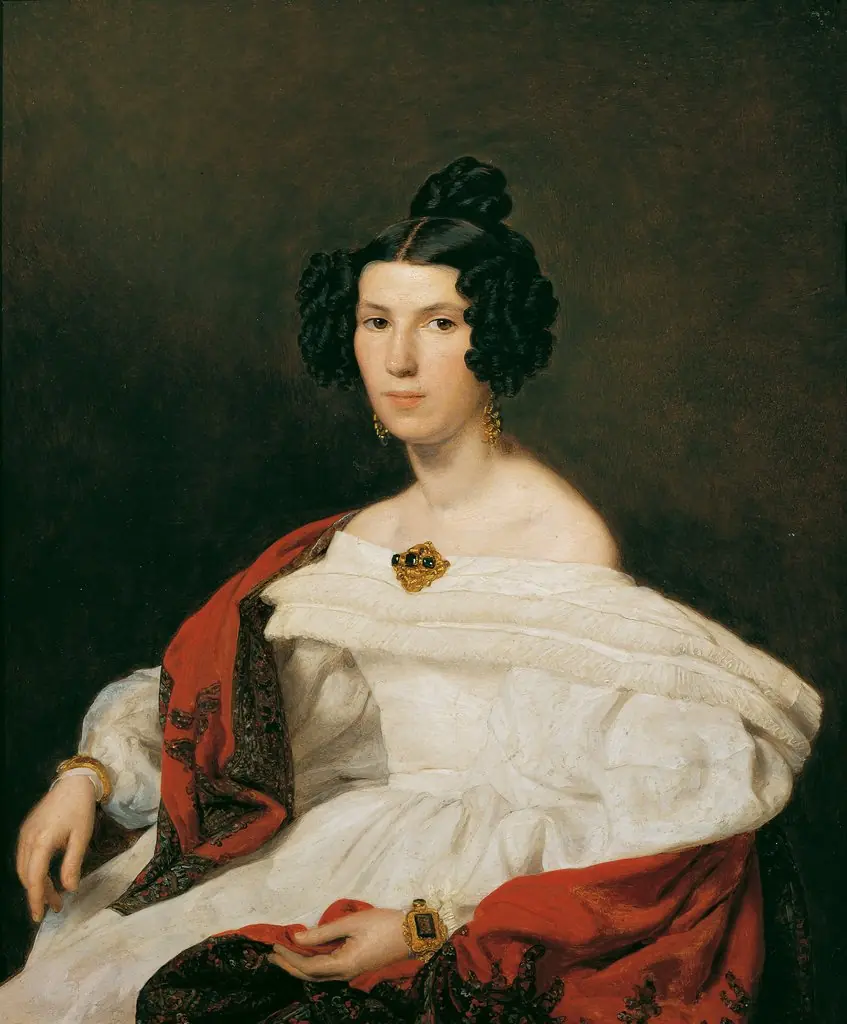 Die Frau des Hofbeamten Josef von Stadler, by Ferdinand Georg Waldmüller, oil, 1835