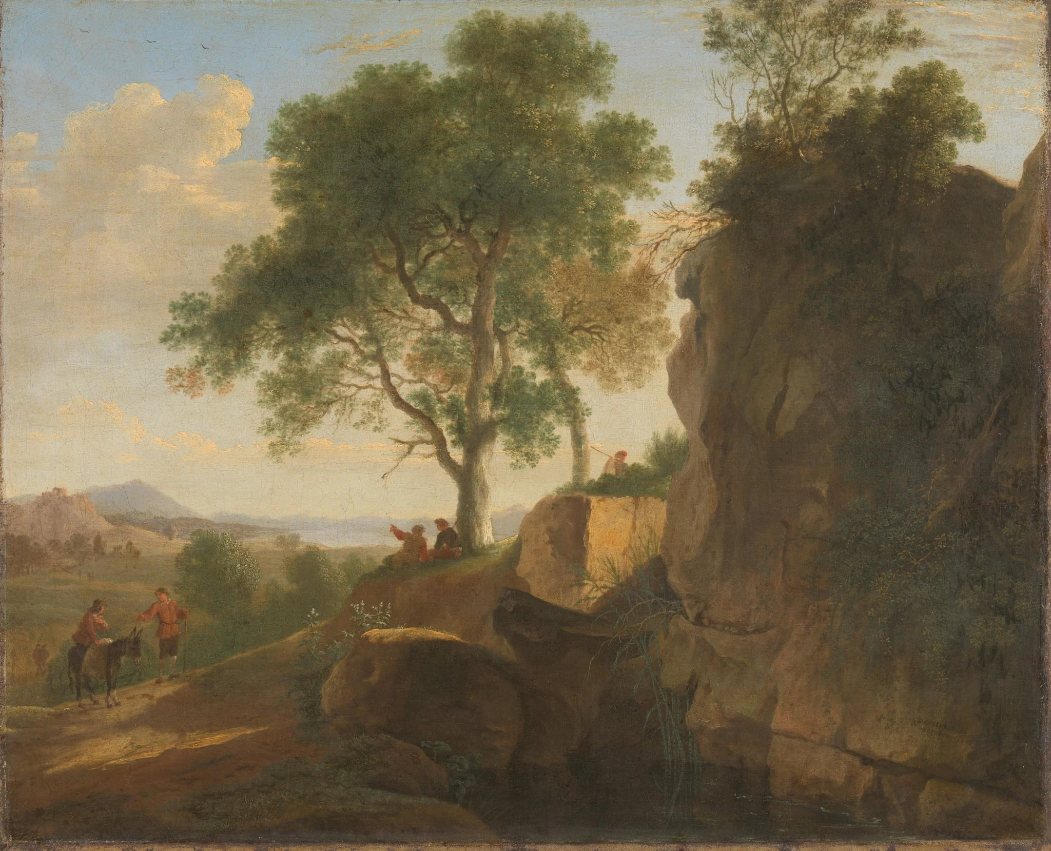 Italian landscape, detail