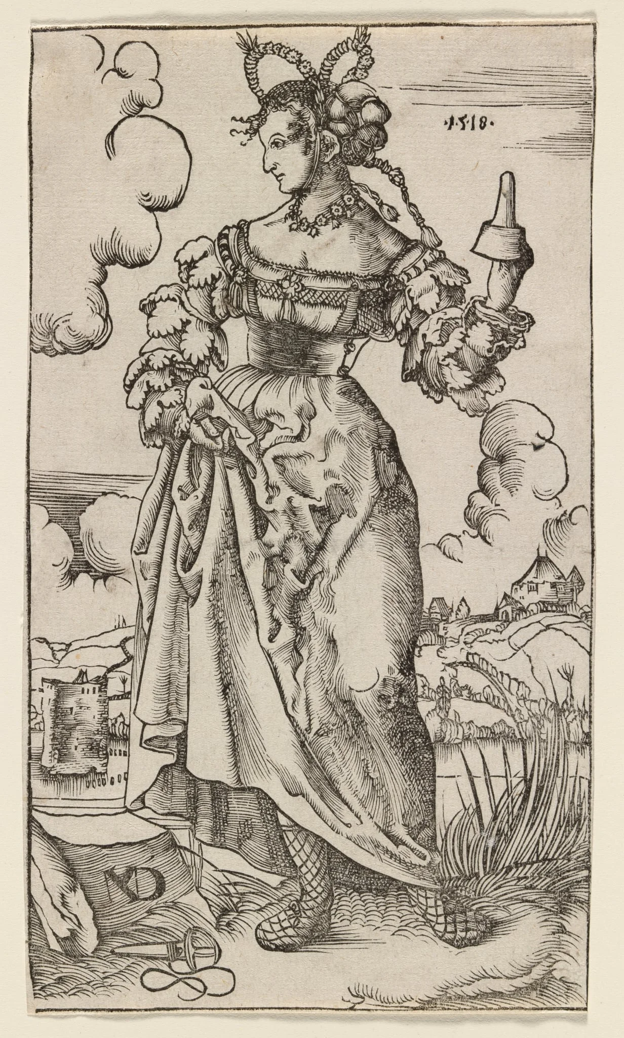 The Wise and Foolish Virgins: The Fifth Foolish Virgin, detail