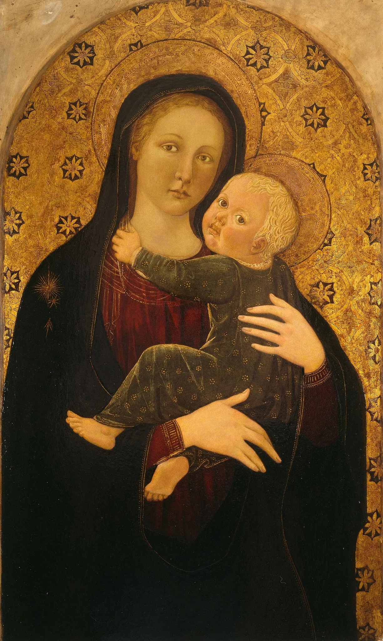 Virgin and Child, detail