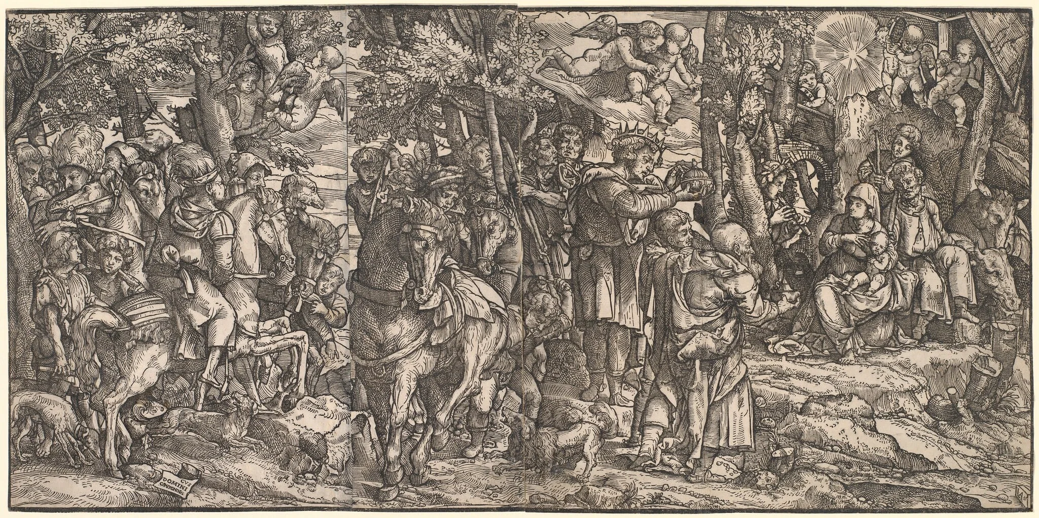 The Adoration of the Magi, detail