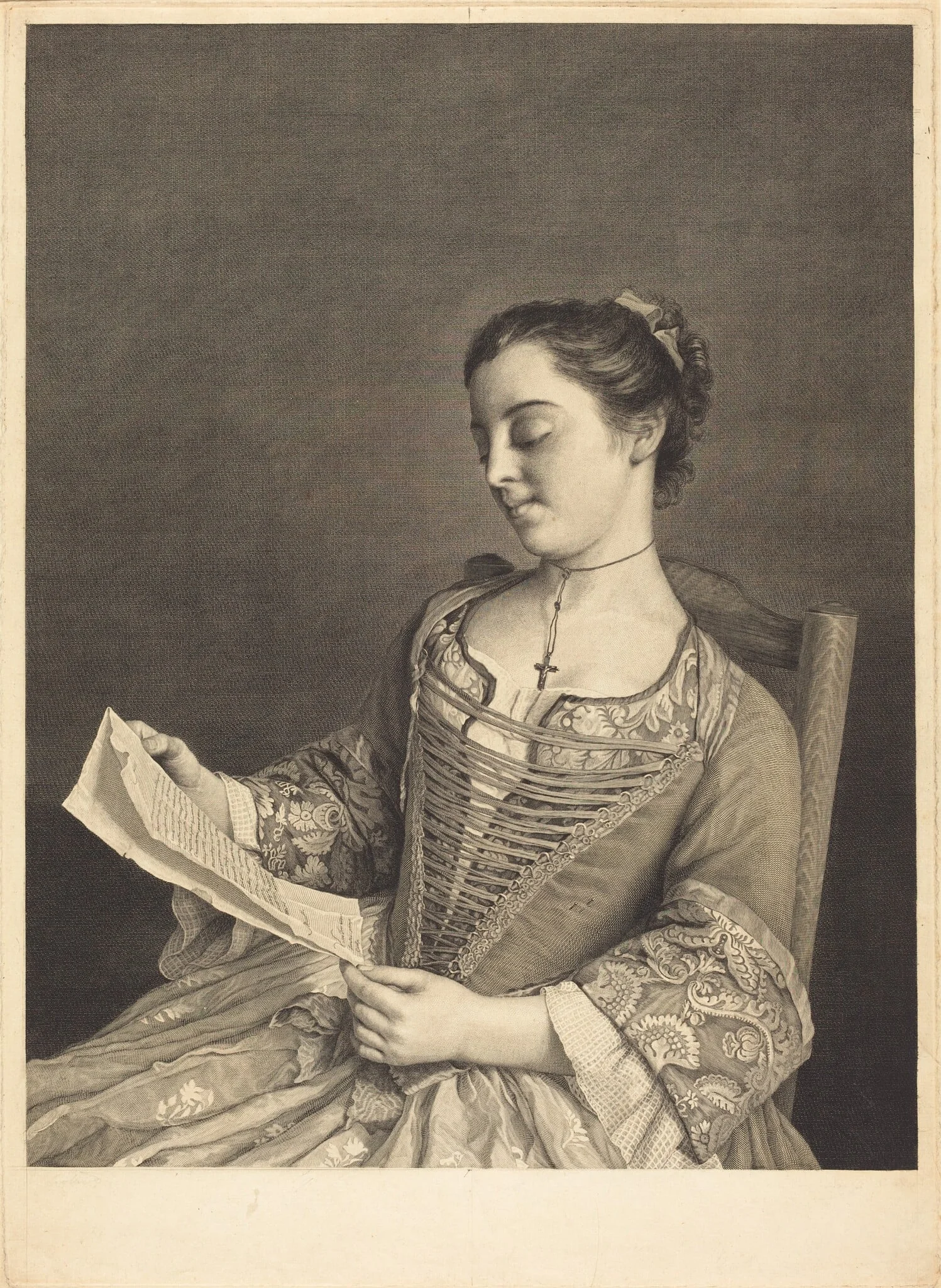Mlle. Lavergne, detail