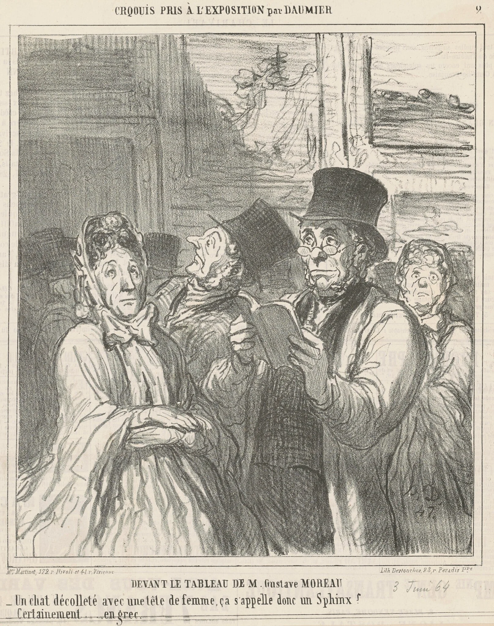 Devant le tableau de M. G. Moreau, detail