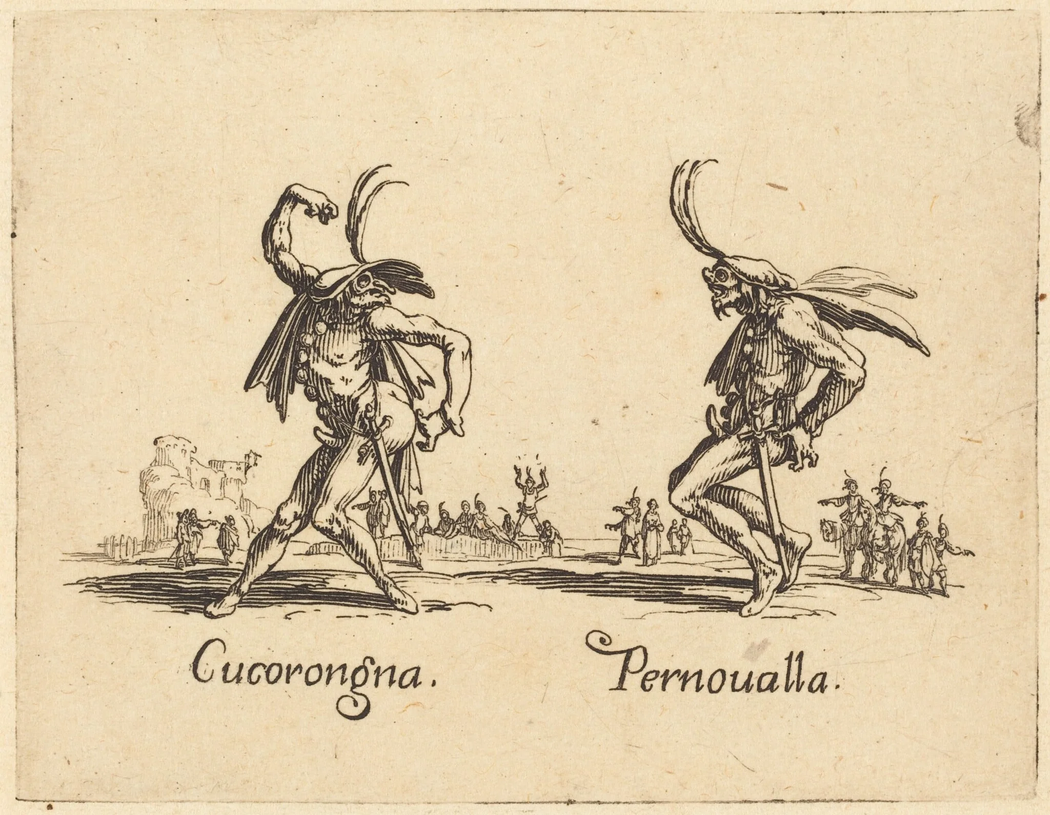 Cucorongna and Pernoualla, detail
