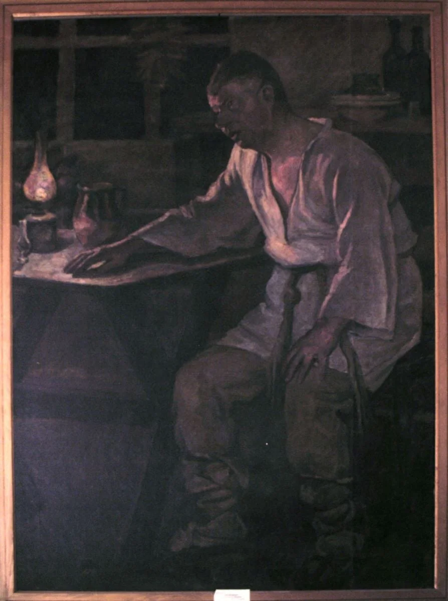 Ion Brezeanu în rolul Ion din „Năpasta” de I.L. Caragiale, detail