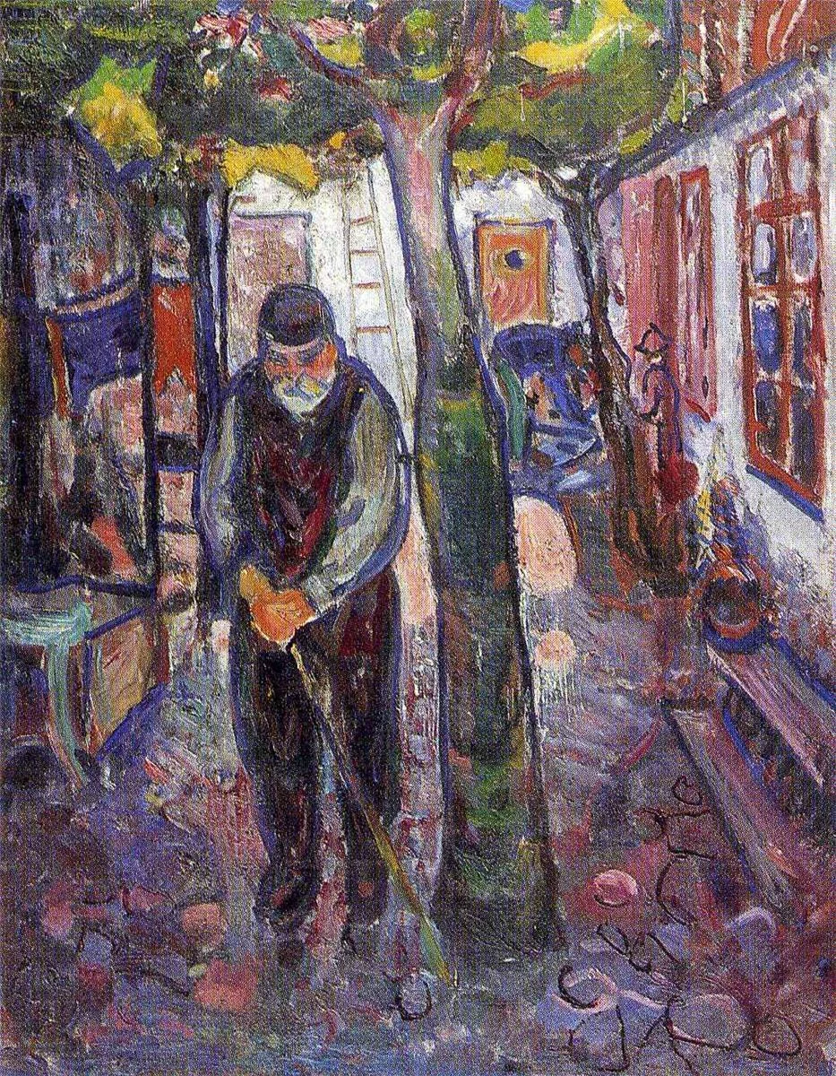Old Man in Warnemünde, detail