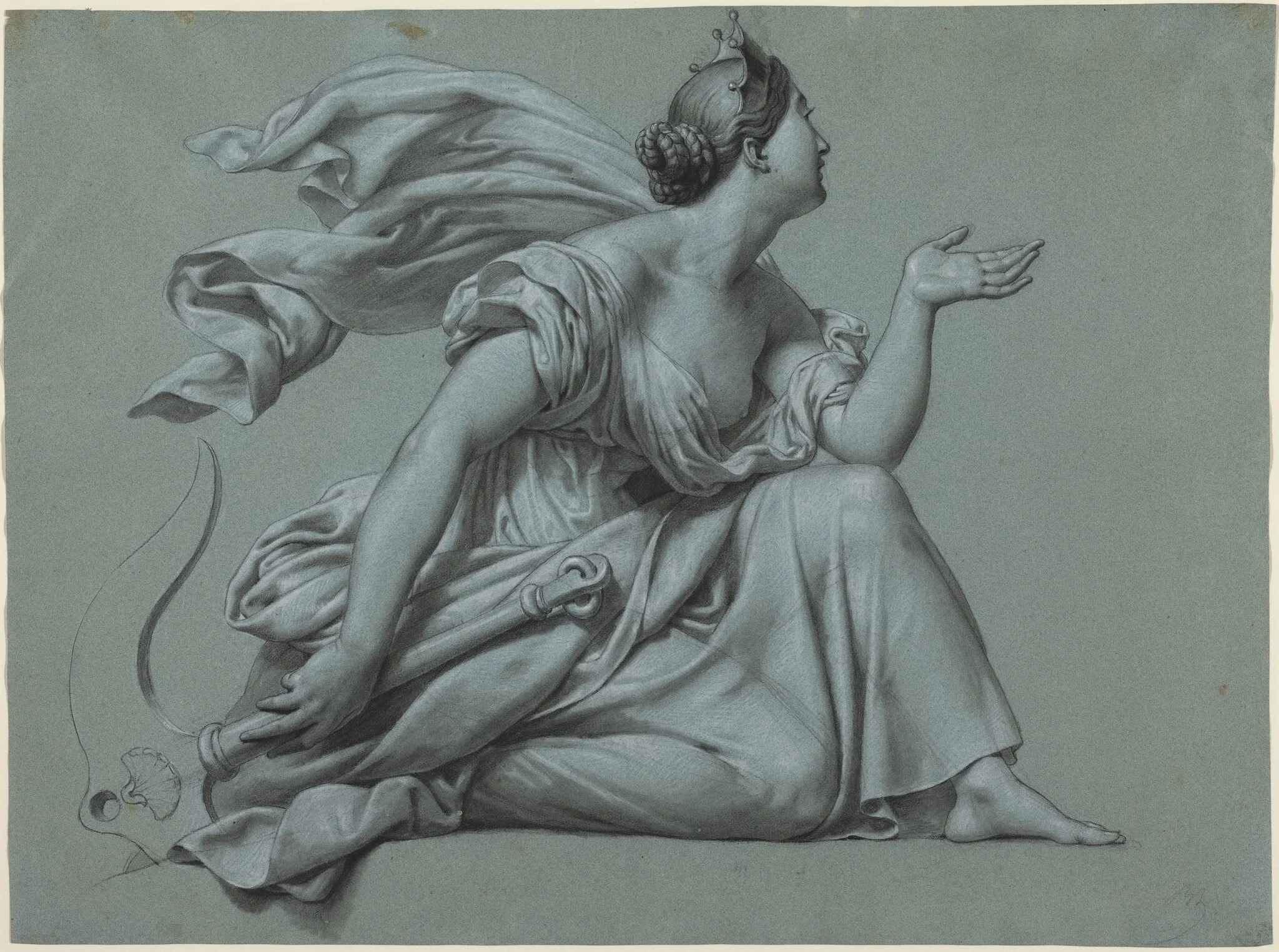 Hope with Her Anchor, detail