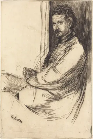 Axenfeld, by James McNeill Whistler, ink, 1859