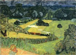 Train and Bardes, by Pierre Bonnard, oil, 1909