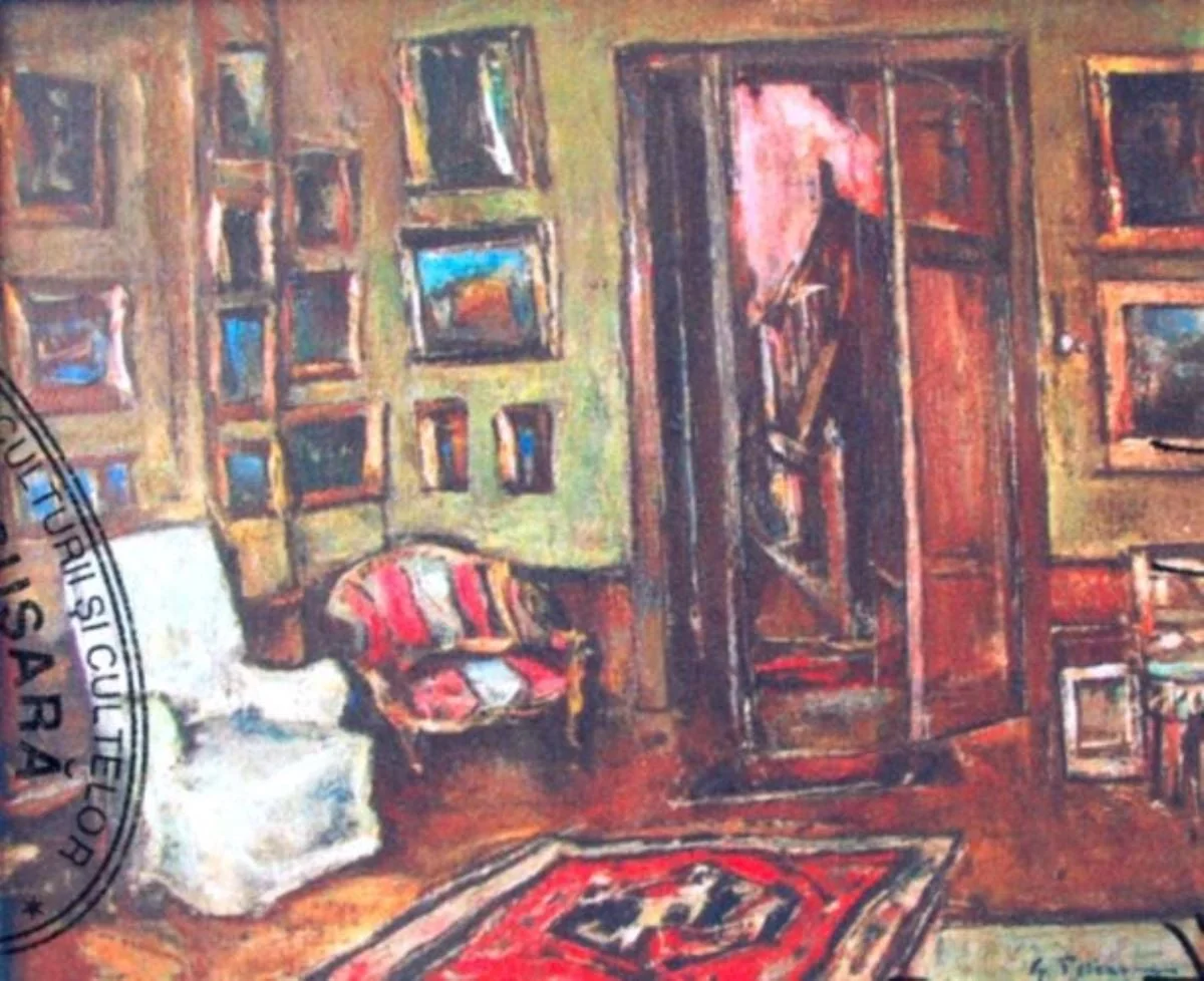 Interior (Colț de atelier), detail