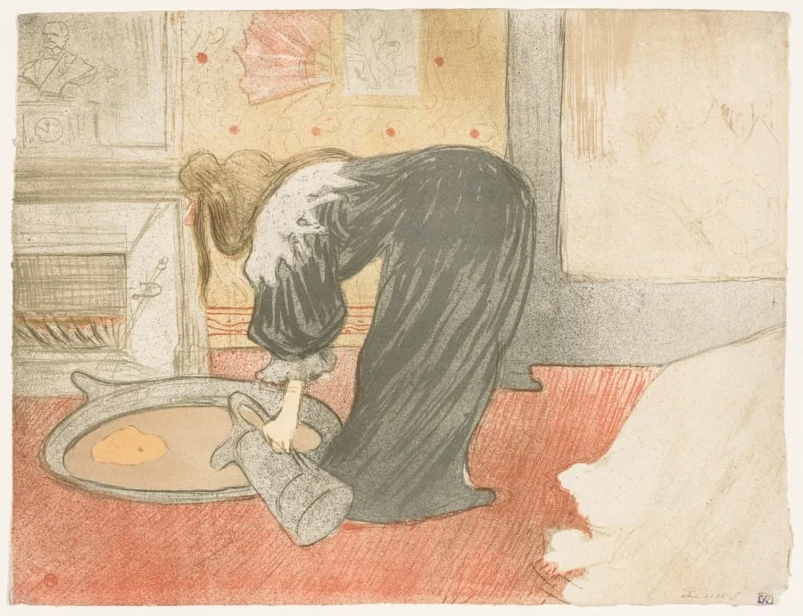 Elles: Woman at the Tub, detail