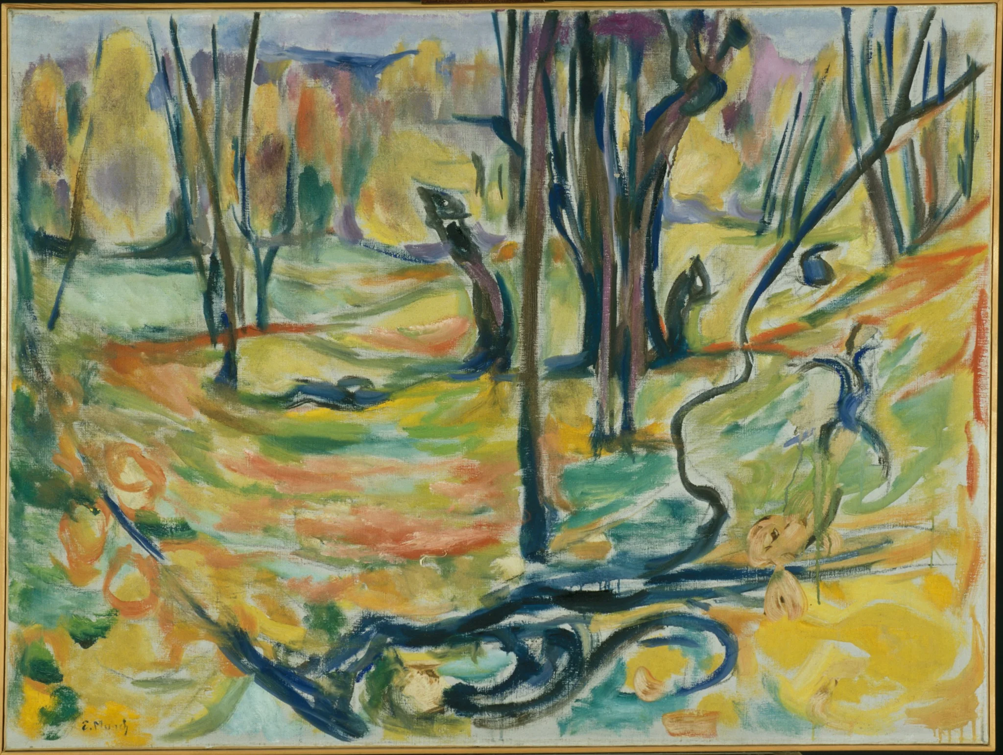 Elm Forest in Autumn, detail