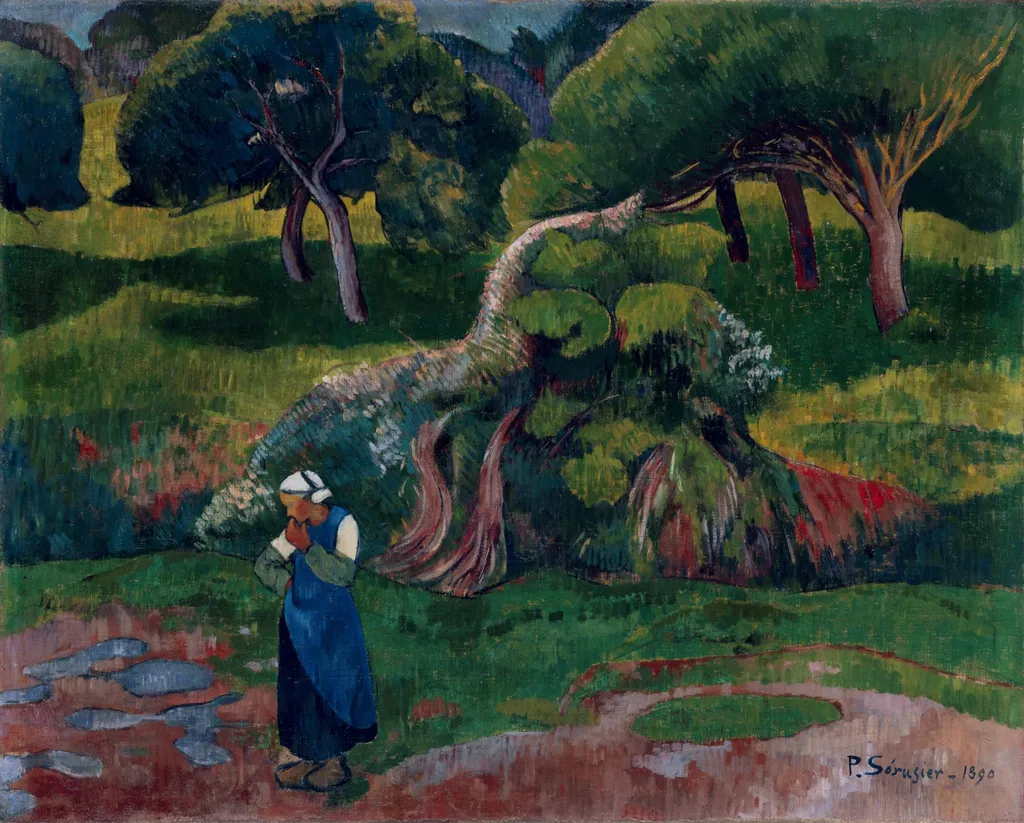 Landscape at Le Pouldu, by Paul Sérusier, oil, 1896