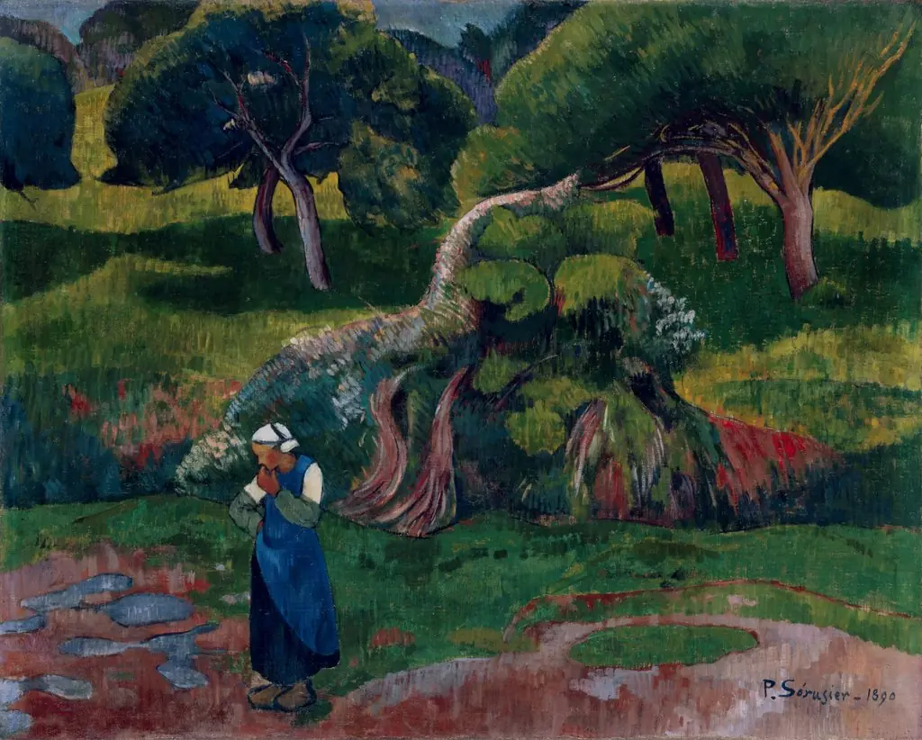 Landscape at Le Pouldu, by Paul Sérusier, oil, 1896