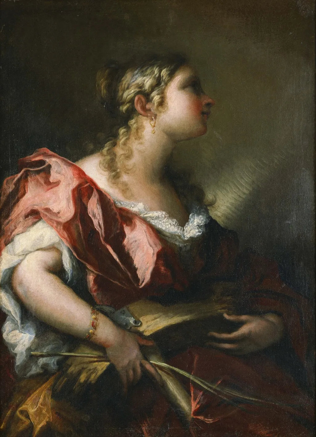 Saint Catherine of Alexandria, by Giovanni Antonio Pellegrini, oil, 1718
